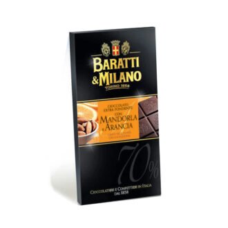 Extra Fondente 70% Mandorle E Arancia 75gr Baratti&Milano
