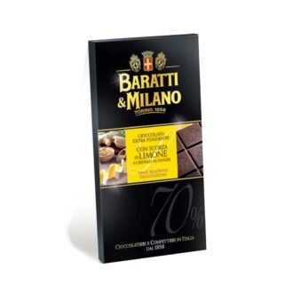 Extra Fondente 70% Limone E Ginger 75gr Baratti&Milano