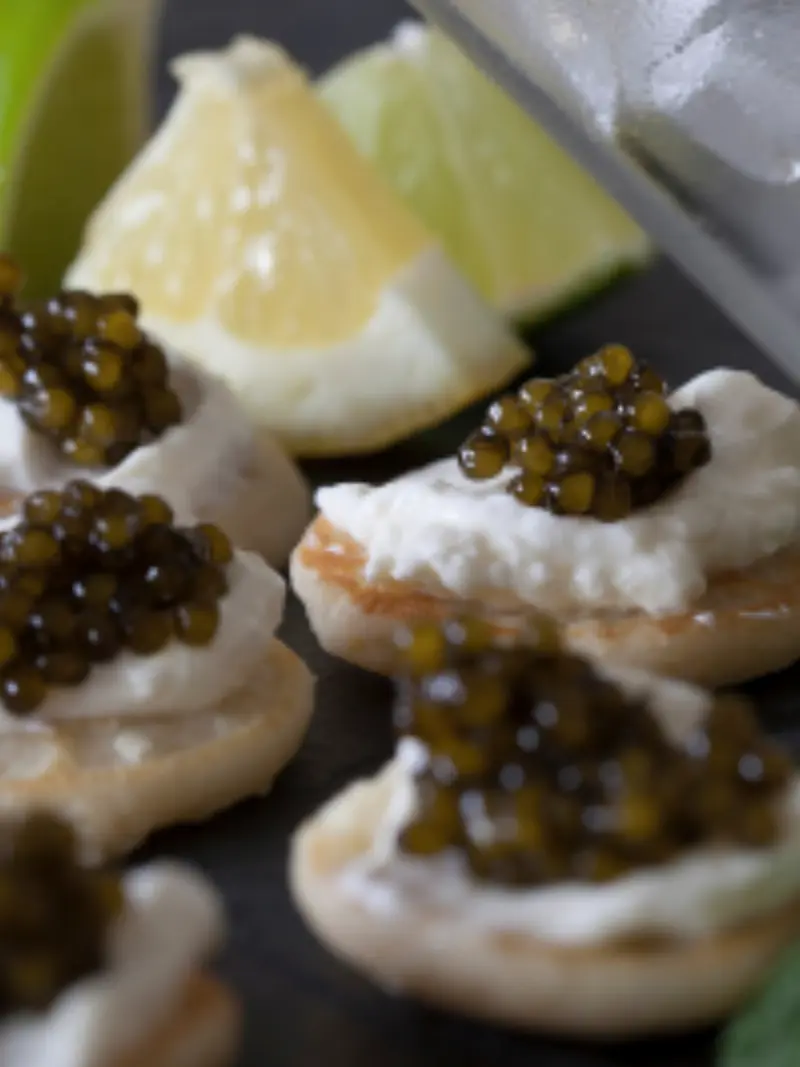Delivinos Restaurente. Caviar beluga